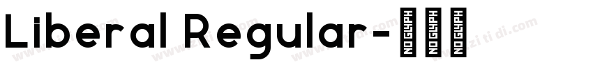 Liberal Regular字体转换